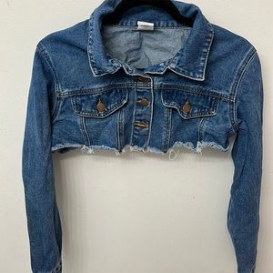 Crop top Jean jacket from SHEIN